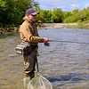 Spinning on fast moving water