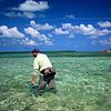 fly fishing in Belize on the Carribean sea