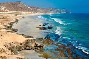 A remote beach at Salalah Oman