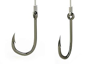 Fishing hook barbed