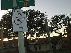 Fishing Disabled sign