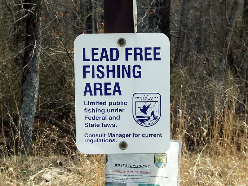 Lead free fishing area