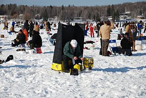 ice fishing is a popular sport